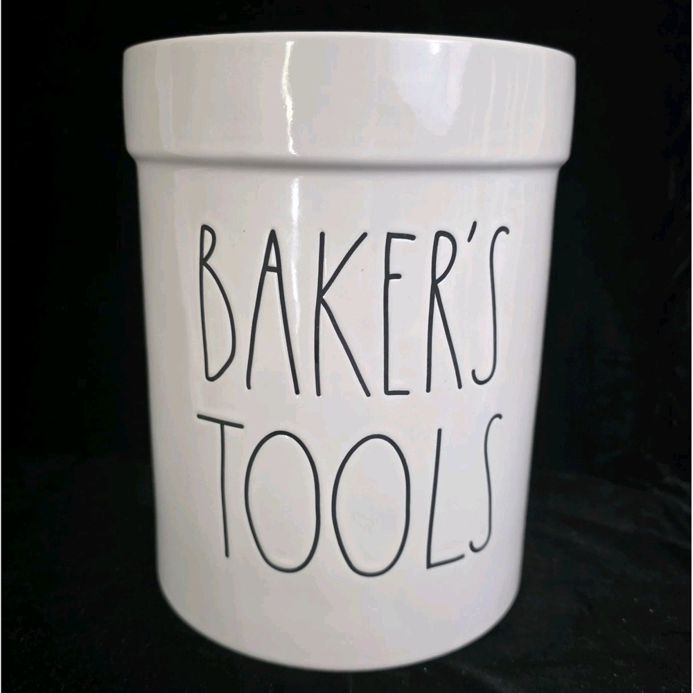 Rae Dunn Baker's Tools Crock Caddy Utensil‎ Canister. Artisan Collection. EUC